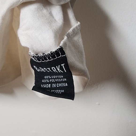 8ighth Dstrkt men's beige tshirt floral removeable sleeves Large G8EZWY - Picture 9 of 11